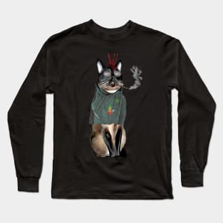 Stoned Darn Kittie Club Long Sleeve T-Shirt